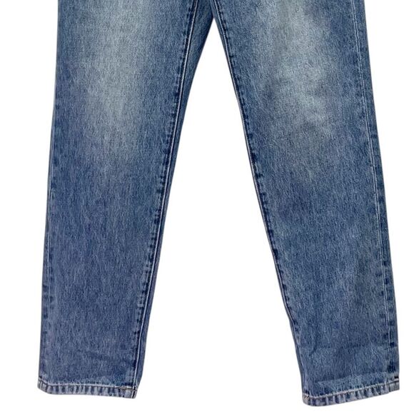NWT One Teaspoon 1982s High Waist Barrel Jeans in Blue Love Medium Wash Size 26 - Picture 8 of 15